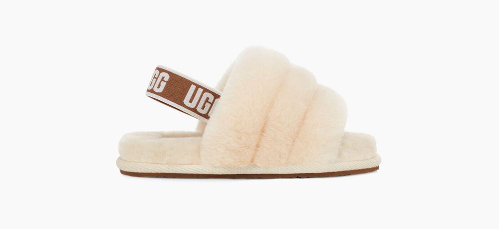 Ugg Slippers Canada - Ugg Kids' Fluff Yeah Beige